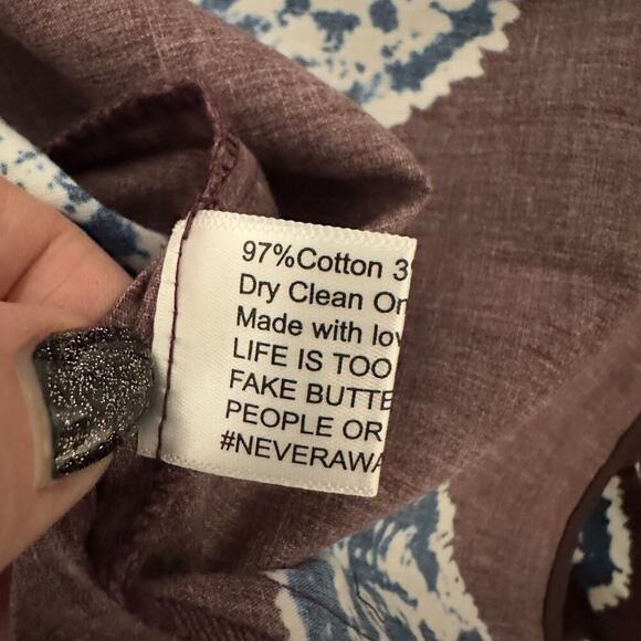 NWTs Never A Wallflower  Button Front Elastic Collar Shirt Dress (S) - Picture 14 of 15